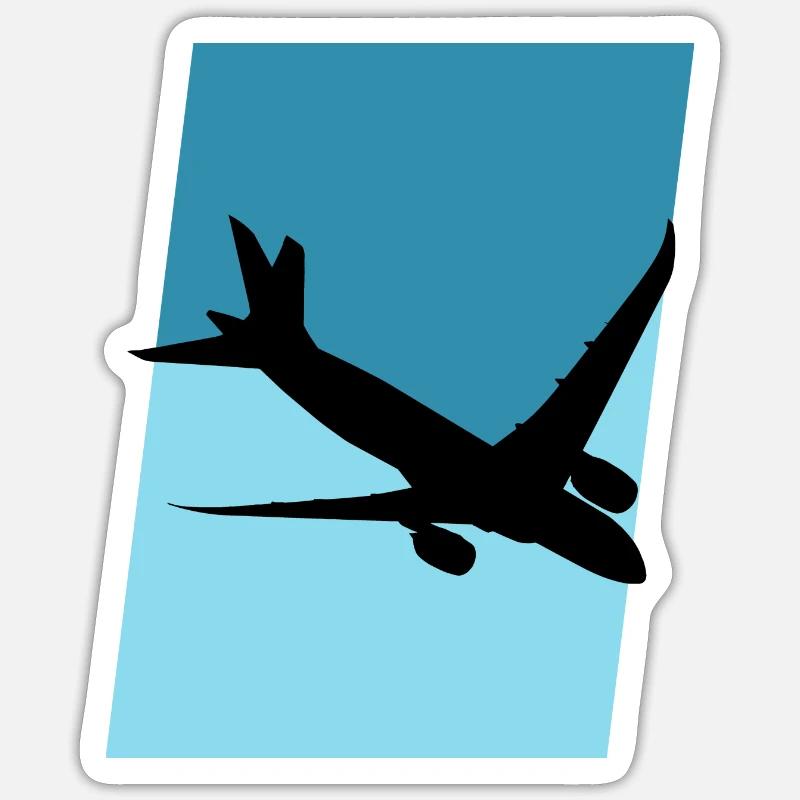 Aerospace Luftfahrt Fliegen - Sticker Größe S (10 x 10 cm) - Mattweiß