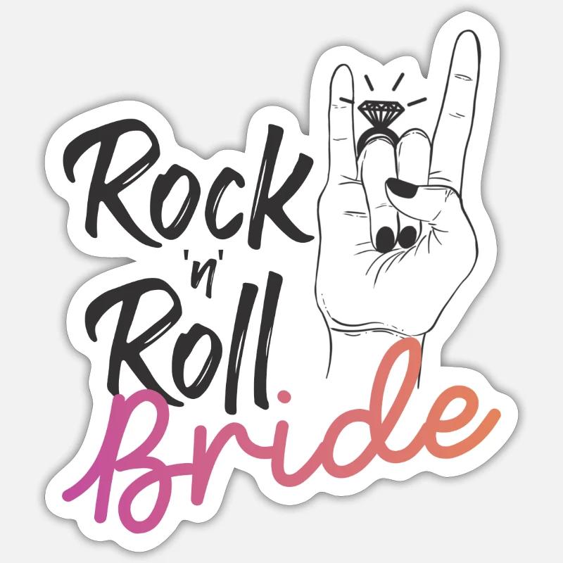 Rock 'n' Roll Bride Sticker size S (10 x 10 cm)