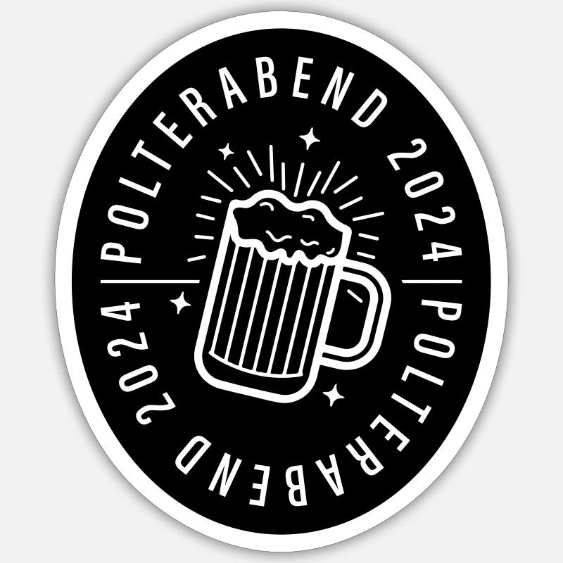 Bachelor Party 2024 - Sticker size S (10 x 10 cm) - white matte