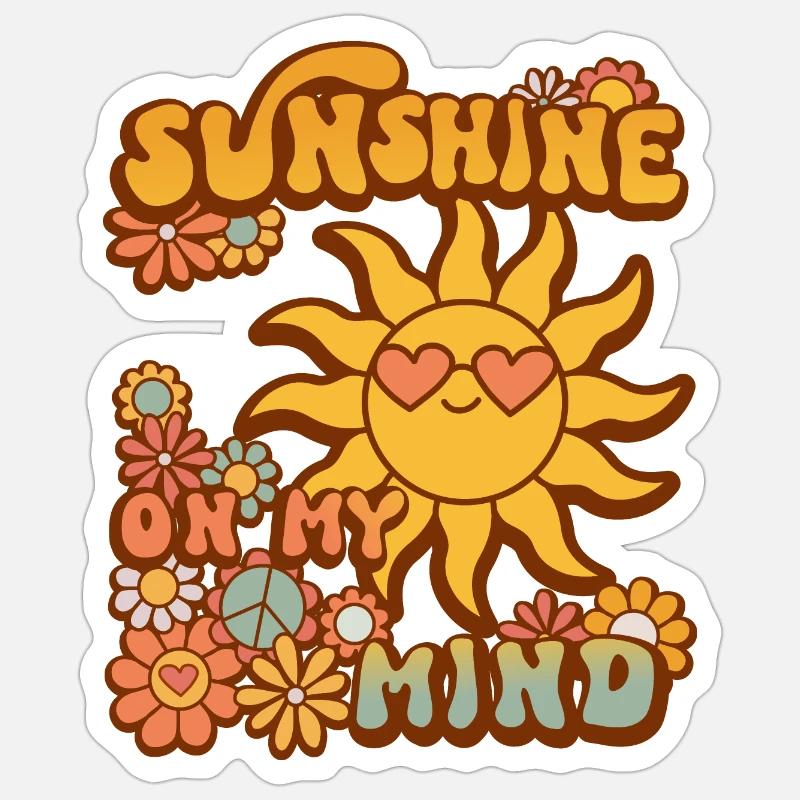 Le soleil dans mon Sticker taille S (10 x 10 cm)