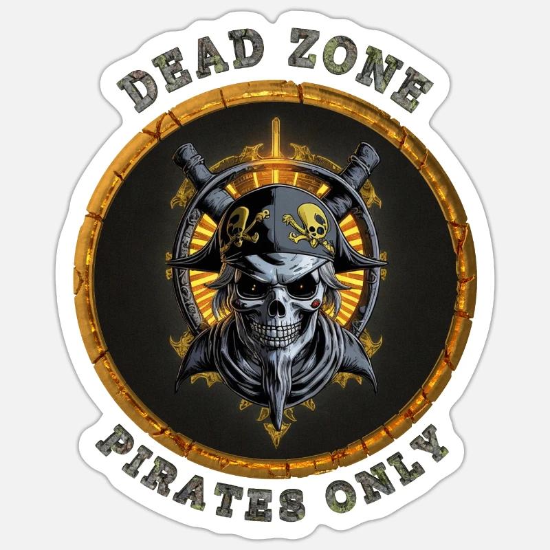 Dead Zone v2 - Sticker Größe S (10 x 10 cm) - Mattweiß
