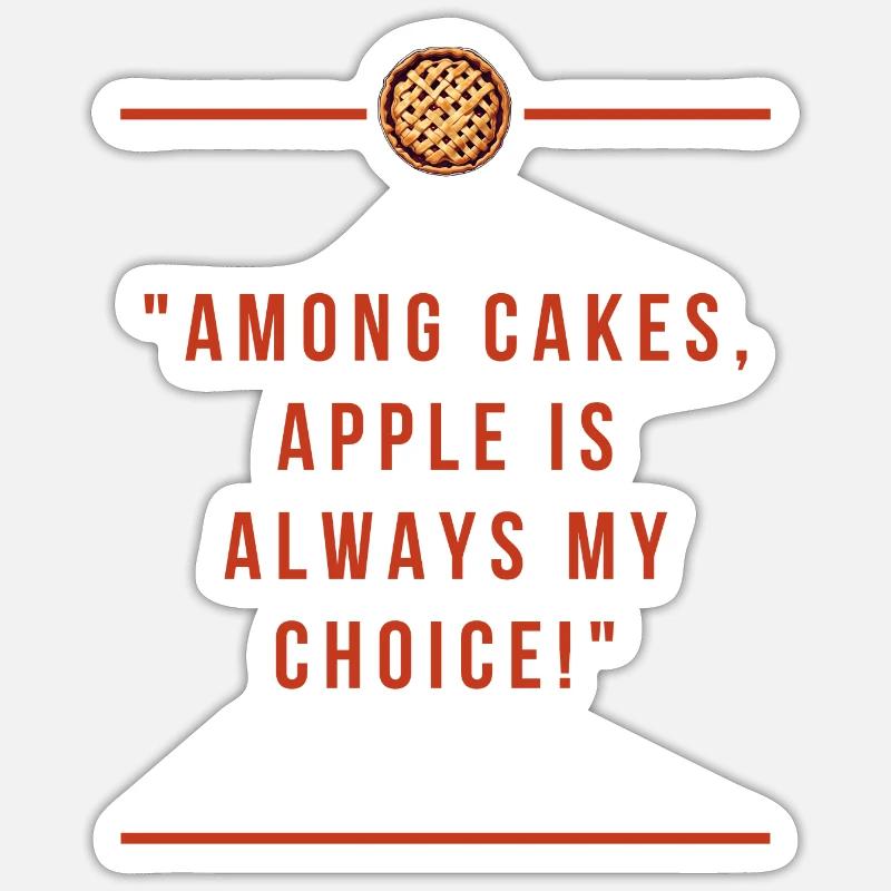 Apple Pie Friendly Text Sticker size S (10 x 10 cm)