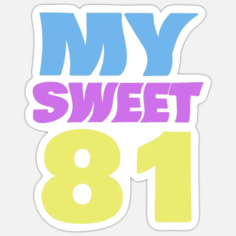 Doux 81 Sticker taille S (10 x 10 cm)