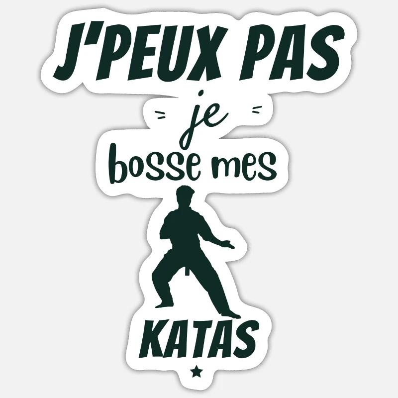 KARATE - Sticker Größe S (10 x 10 cm) - Mattweiß