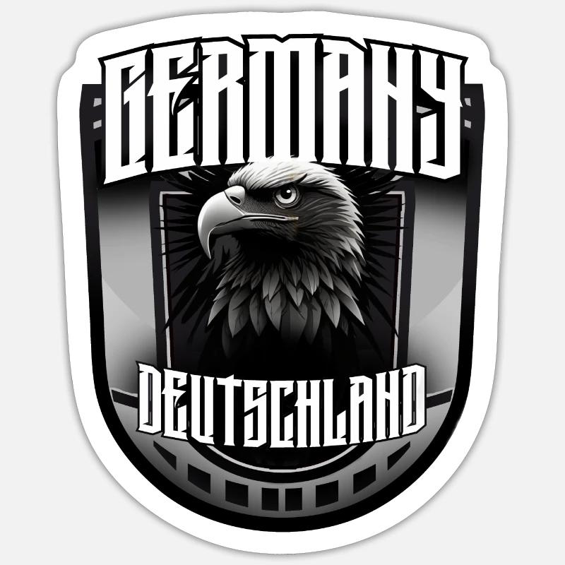 Germany - Sticker Größe S (10 x 10 cm) - Mattweiß