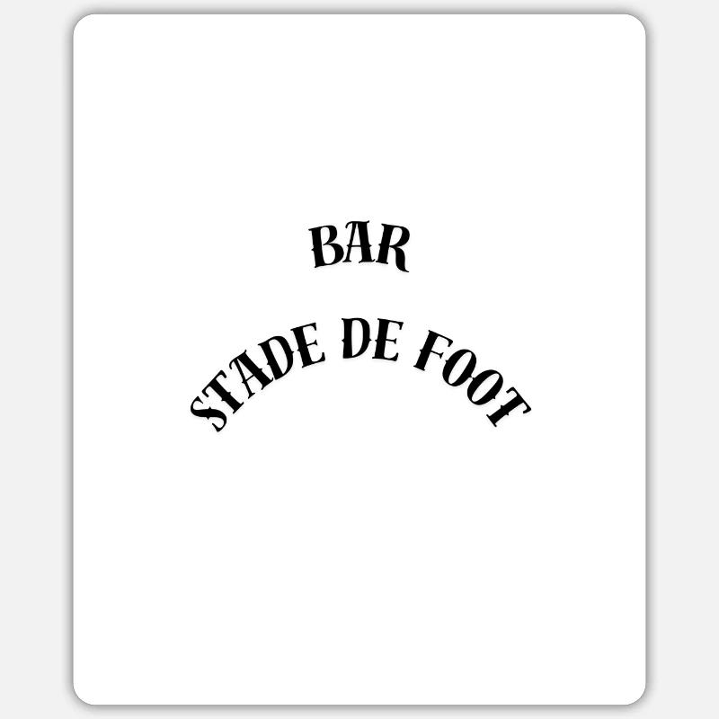 Tee-shirt - Sticker taille S (10 x 10 cm) - blanc mat