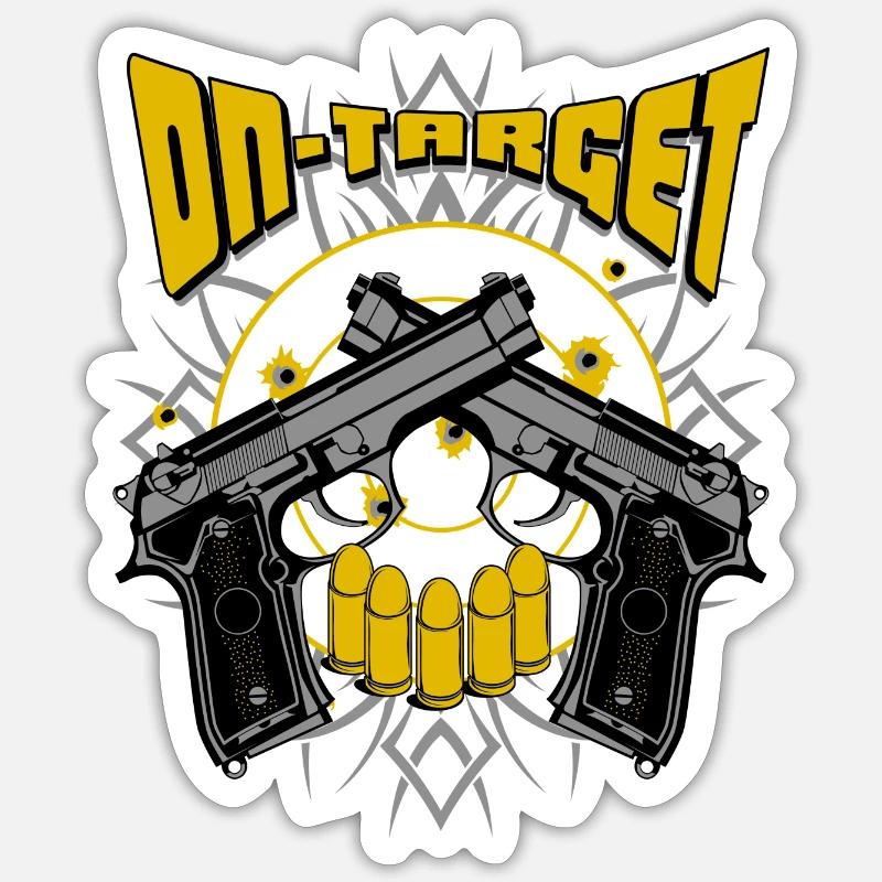 on target Sticker Größe S (10 x 10 cm)