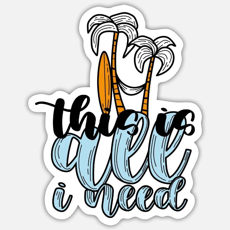 Summer Sticker Größe S (10 x 10 cm)