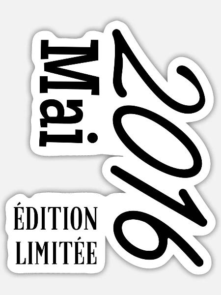 limitierte Auflage Mai 2016 - Sticker Größe S (10 x 10 cm) - Mattweiß
