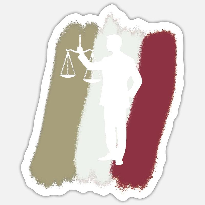 Assurance avocat - Sticker taille S (10 x 10 cm) - blanc mat
