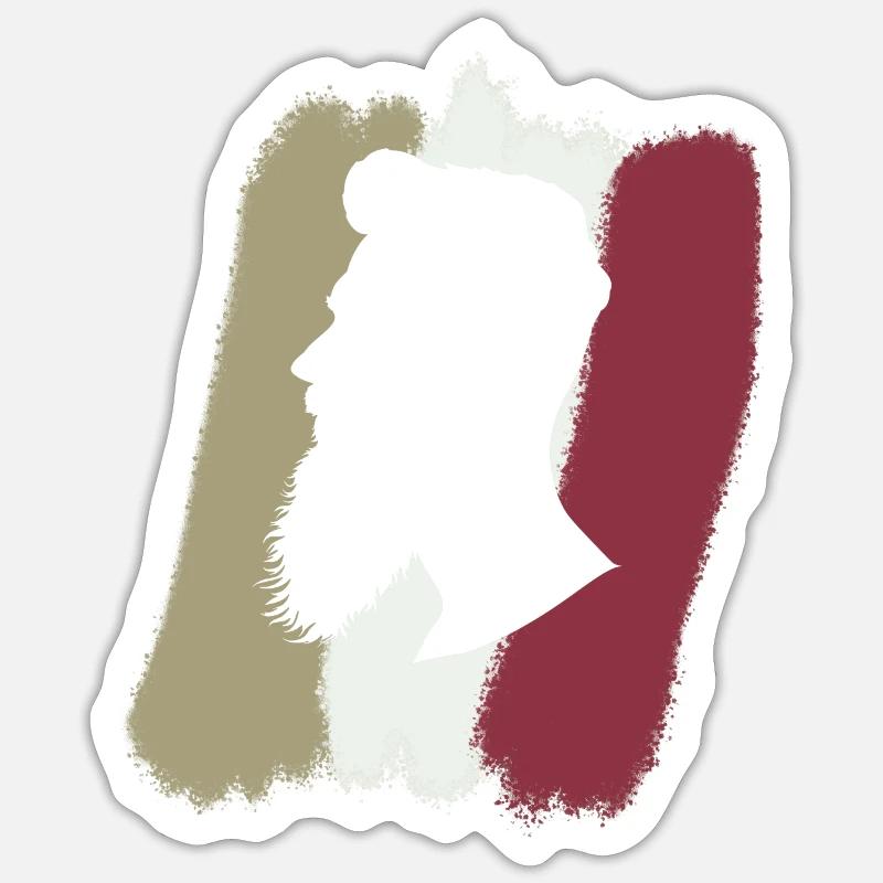 Bart November Baertig - Sticker size S (10 x 10 cm) - white matte