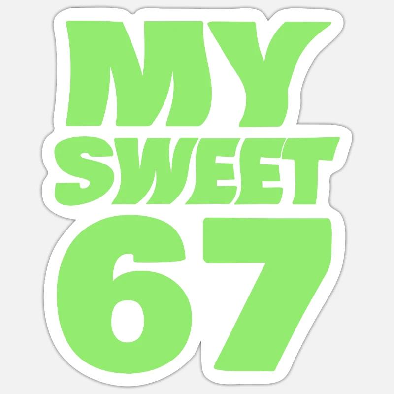 Doux 67 Sticker taille S (10 x 10 cm)