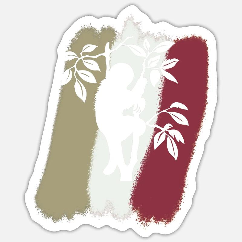 Sloth Rest Chill - Sticker size S (10 x 10 cm) - white matte