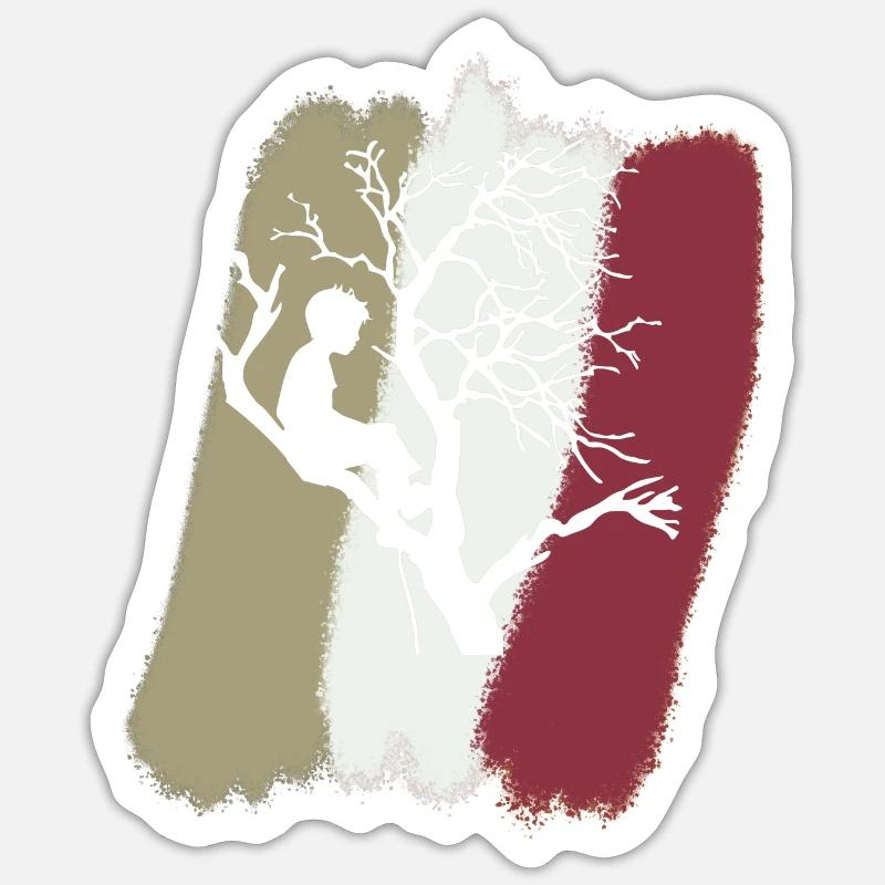 Climber equipment - Sticker size S (10 x 10 cm) - white matte