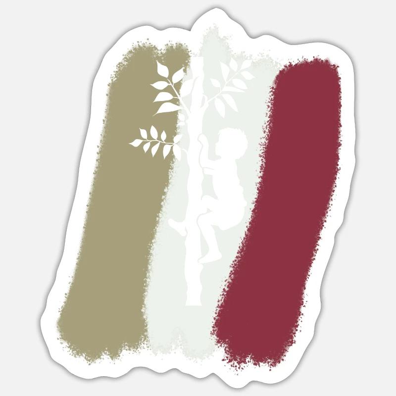 Singe grimpant Sticker taille S (10 x 10 cm)
