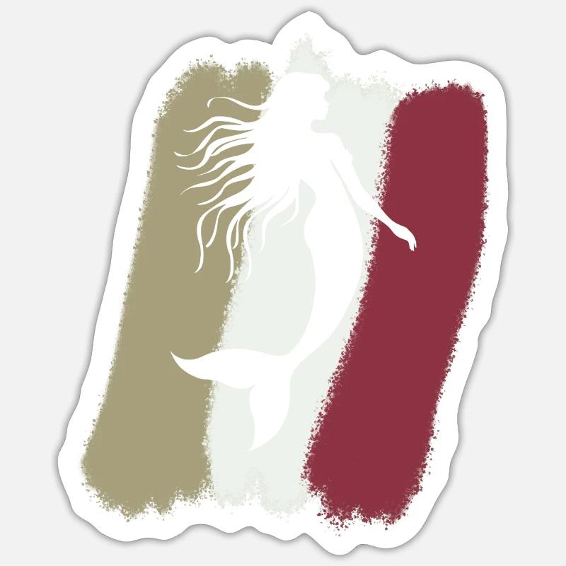 Créature mythique Neptune Sticker taille S (10 x 10 cm)