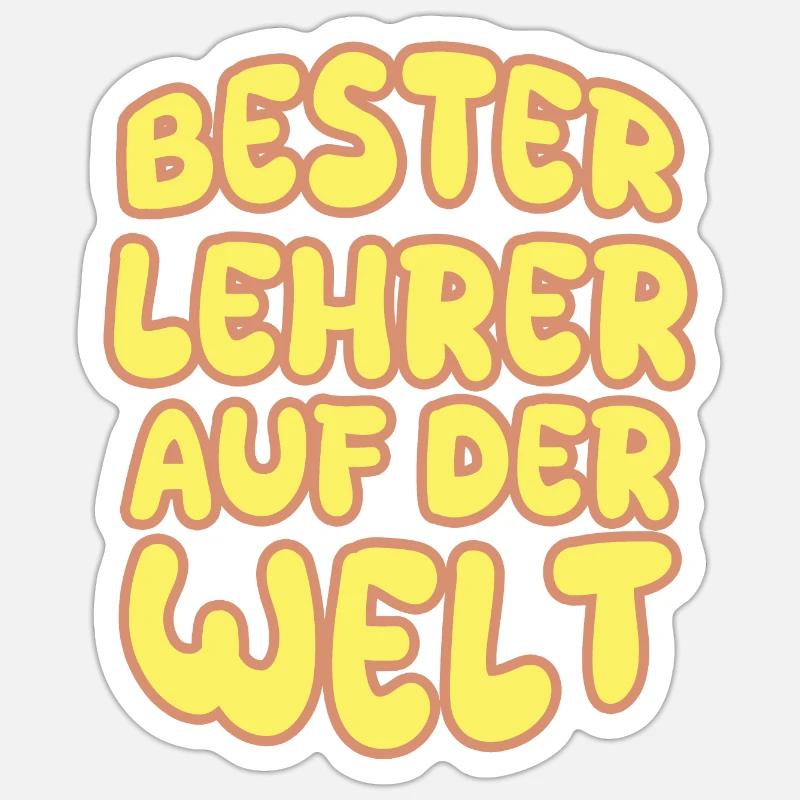 Teacher as a vocation - Sticker size S (10 x 10 cm) - white matte