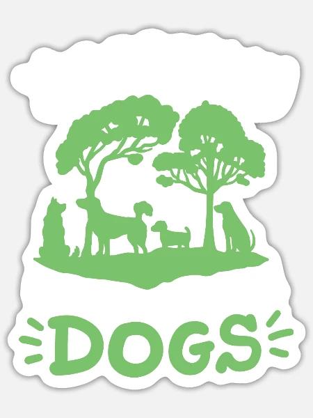 Hundeliebhaber Hundebesitzer - Sticker Größe S (10 x 10 cm) - Mattweiß