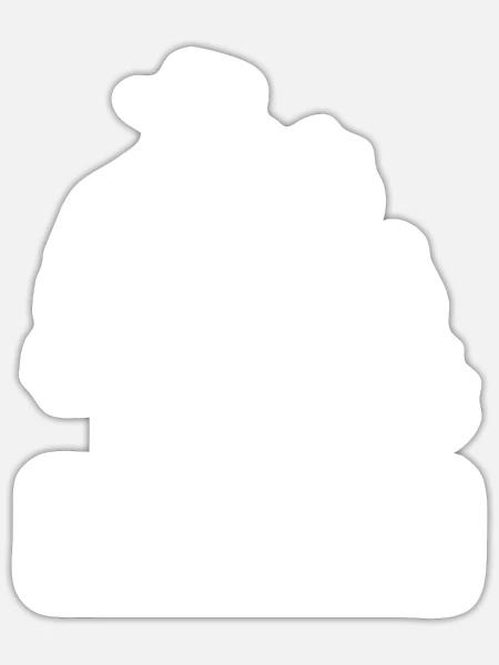 Grillen ist Chefsache - Sticker Größe S (10 x 10 cm) - Mattweiß