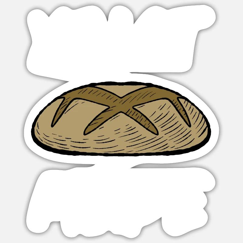 Bread Baking Bakery Sourdough Yeast Mode Sticker size S (10 x 10 cm)