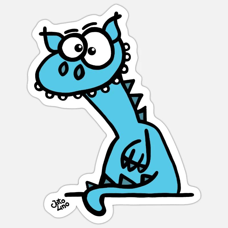 Der Drache Sticker Größe S (10 x 10 cm)