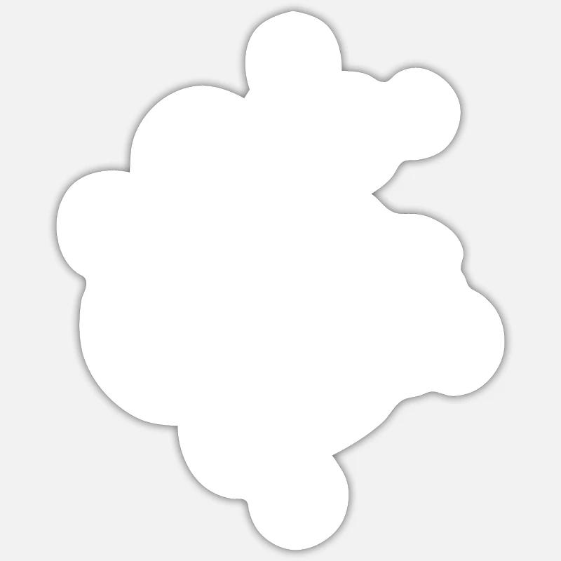Ilyas Ilyas - Sticker taille S (10 x 10 cm) - blanc mat