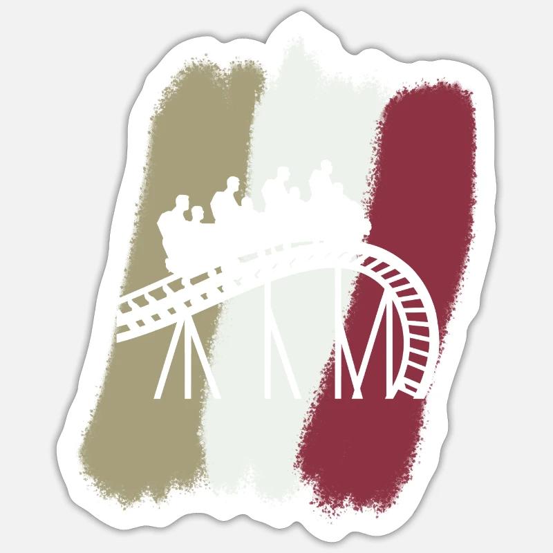 Grande roue du carnaval Sticker taille S (10 x 10 cm)