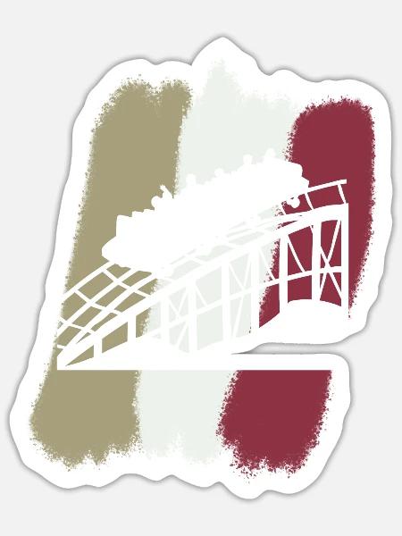 Rummel Kirmes - Sticker Größe S (10 x 10 cm) - Mattweiß