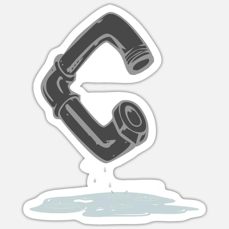 rohr c - Sticker Größe S (10 x 10 cm) - Mattweiß