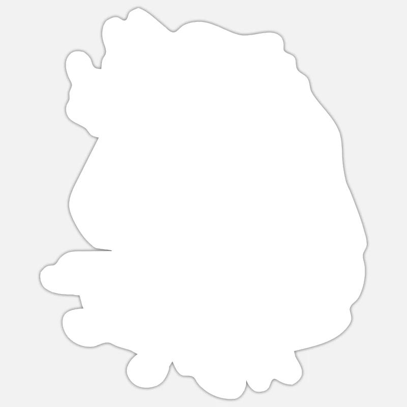 Pferd Herz - Sticker Größe S (10 x 10 cm) - Mattweiß