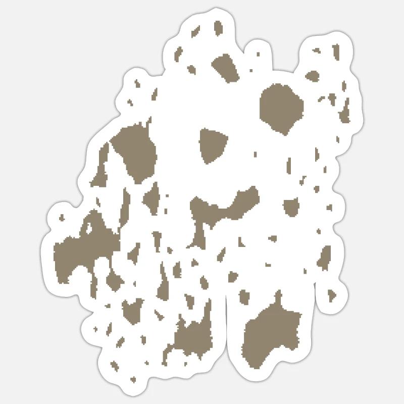 Pattern CAMOUFLAGE - Khaki Light - Pixel Spots Sticker size S (10 x 10 cm)
