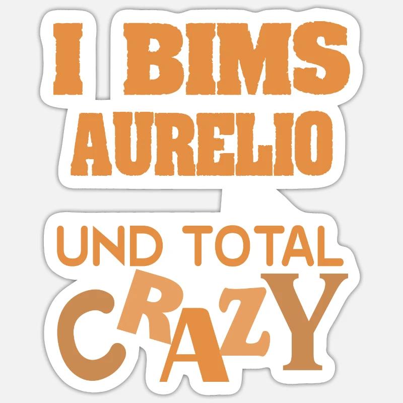 First name Aurelio Sticker size S (10 x 10 cm)