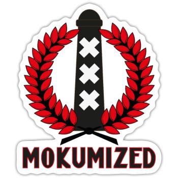 Mokumized - Sticker size S (10 x 10 cm) - white matte - Front