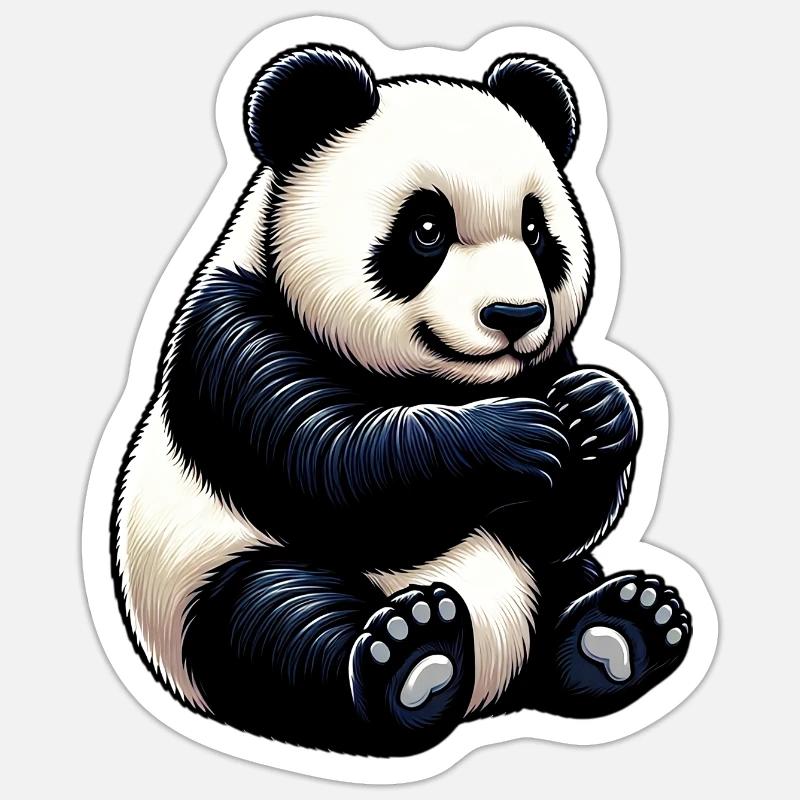 Panda Sticker size S (10 x 10 cm)