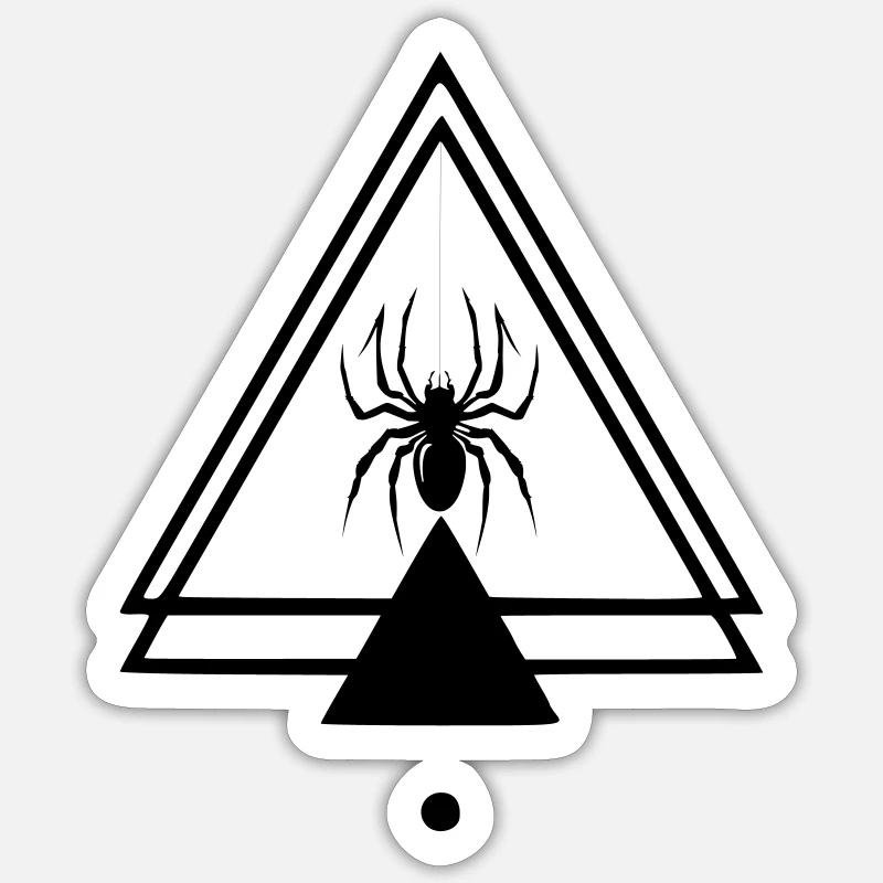 Araignée - Sticker taille S (10 x 10 cm) - blanc mat