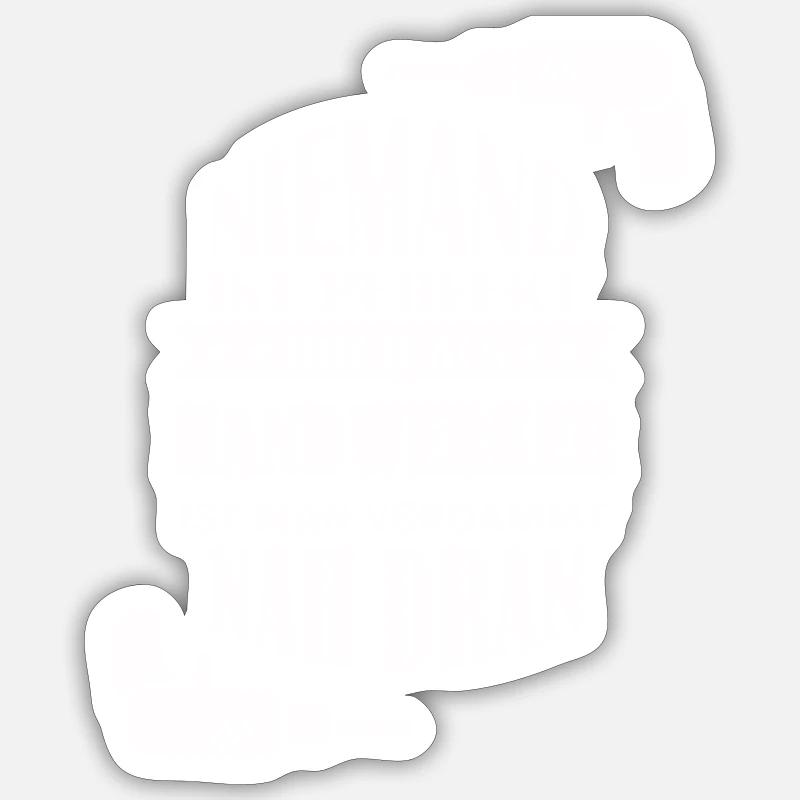 Perfect craftsman - Sticker size S (10 x 10 cm) - white matte