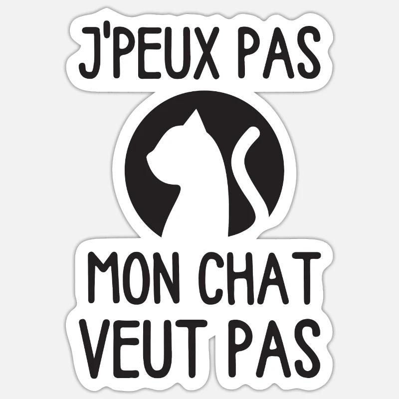 Chat mignon Ragdoll chaton doux Sticker taille S (10 x 10 cm)