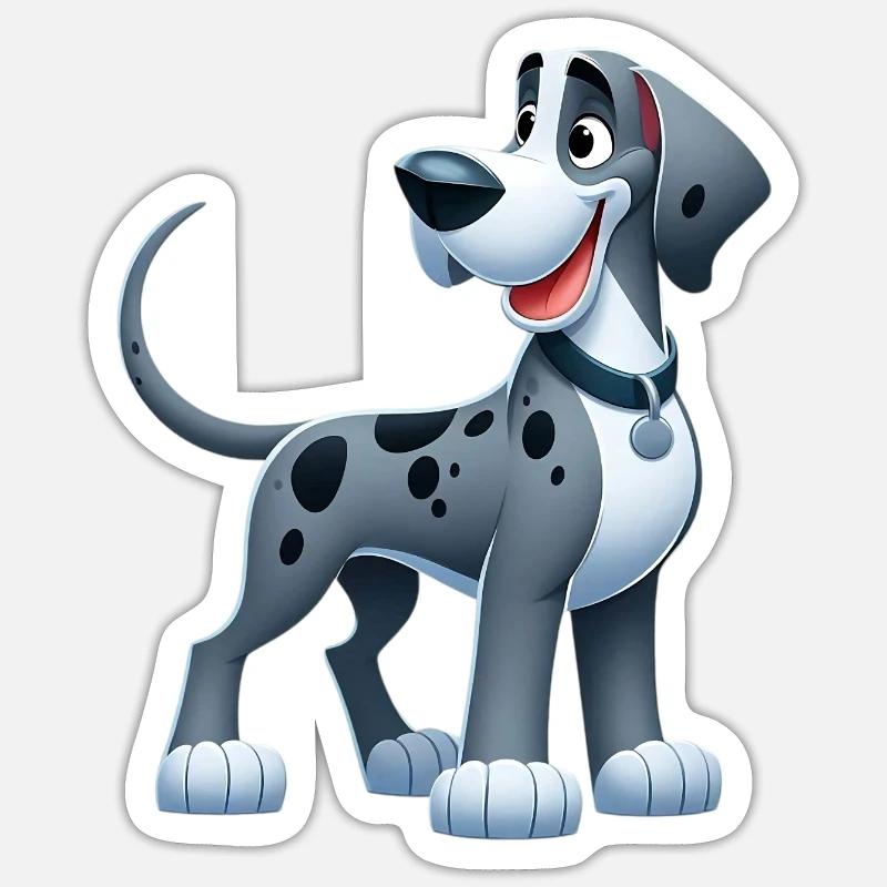 Great Dane 2 Sticker size S (10 x 10 cm)