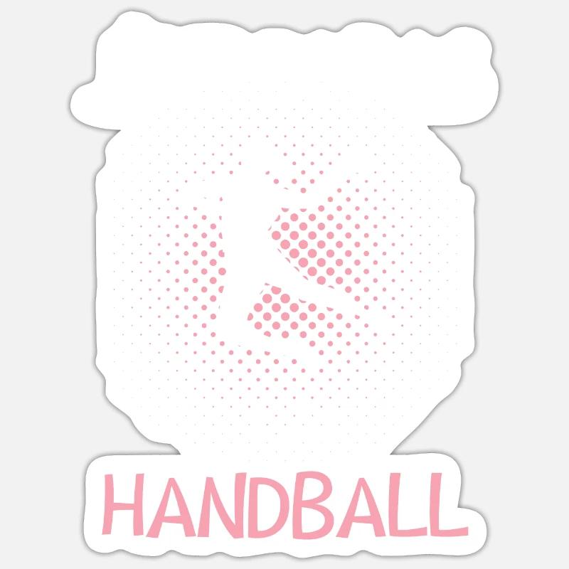 Joueuse de handball Sticker taille S (10 x 10 cm)