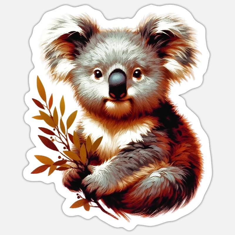 Koala - Sticker size S (10 x 10 cm) - white matte