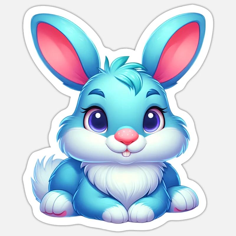 Rabbit - Sticker size S (10 x 10 cm) - white matte