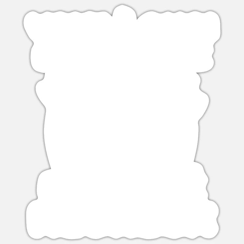 Un retraité heureux - Sticker taille S (10 x 10 cm) - blanc mat