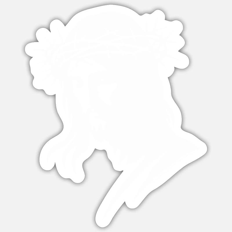 Christ Jesus - Sticker size S (10 x 10 cm) - white matte