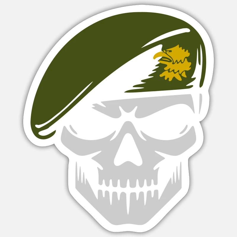 Küste Jäger Sticker Größe S (10 x 10 cm)