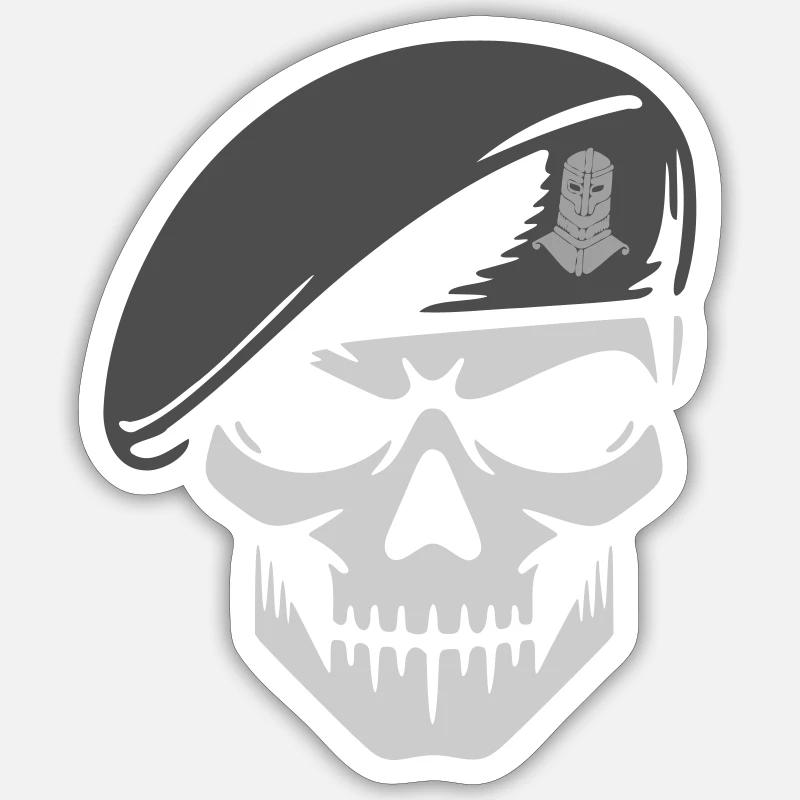 Panzerbrigade - Sticker Größe S (10 x 10 cm) - Mattweiß