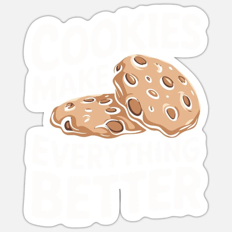 Cookies Cookie Biscuits Biscuits Chocolate Sticker size S (10 x 10 cm)