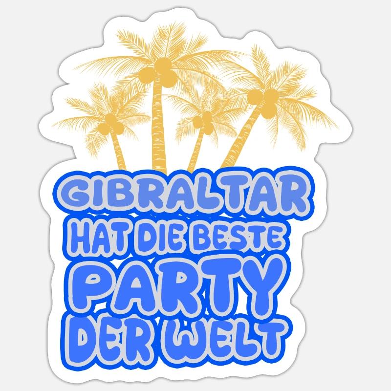 Gift for Gibraltar - Sticker size S (10 x 10 cm) - white matte