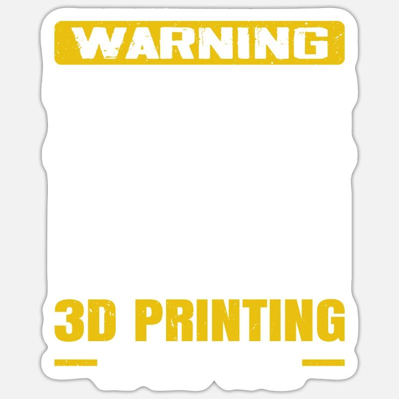 Imprimante 3D numérique Printer Maker Sticker taille S (10 x 10 cm)