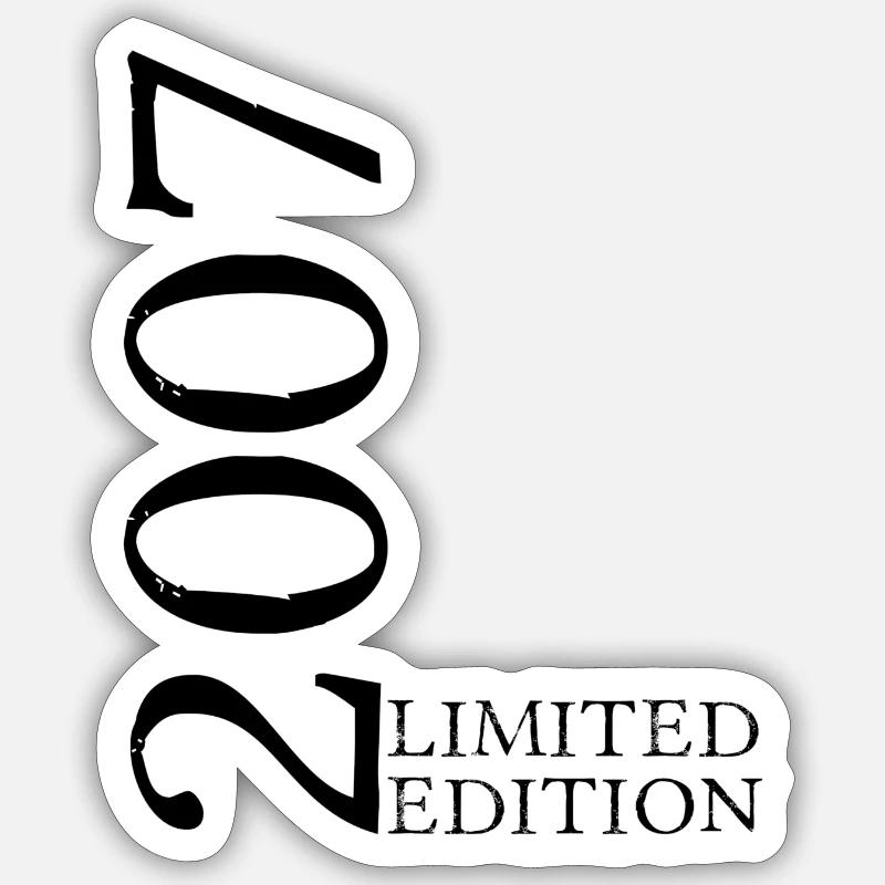 2007 Édition limitée - Sticker taille S (10 x 10 cm) - blanc mat