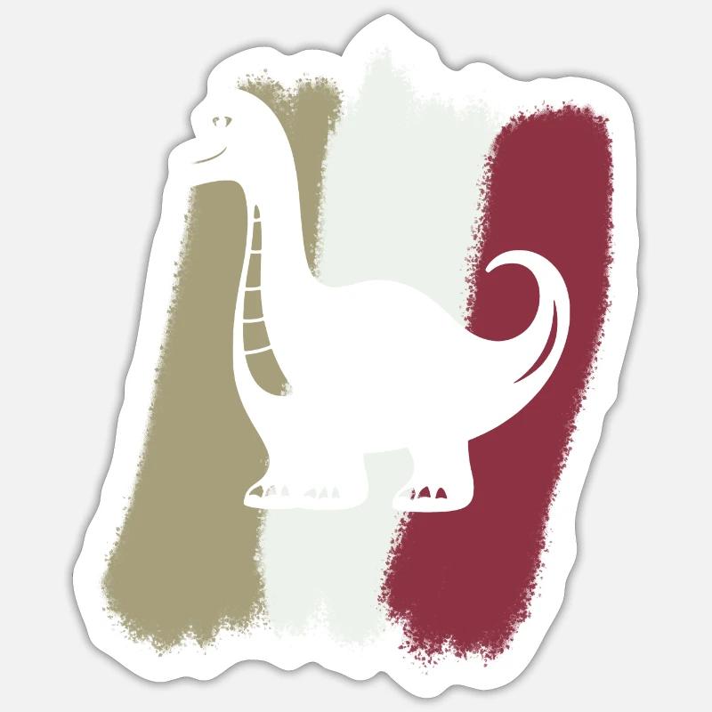 Dinosaur Trex - Sticker size S (10 x 10 cm) - white matte